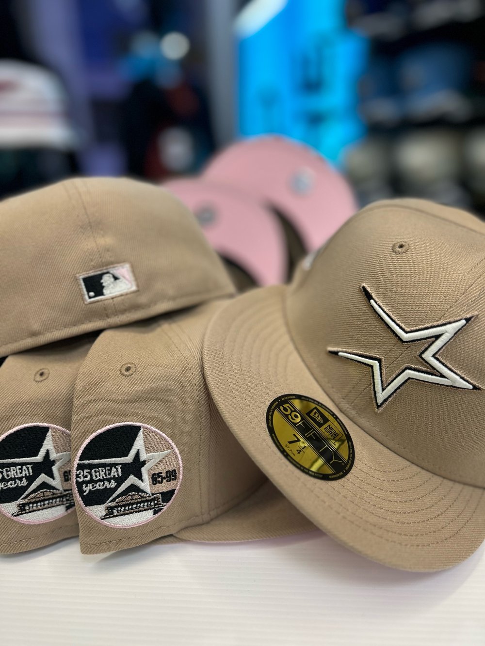 New Era 5950 Camel/ Glow White/ Triple Tone Star / Pinky | Bigg City ...