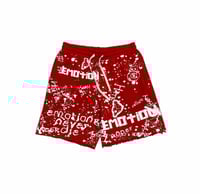 Image 1 of RED GRAFFITI SHORTS