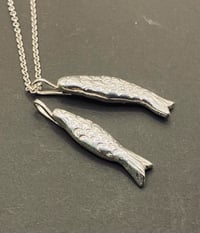 Image 1 of Silver fish pendant 4cm or 5cm long 