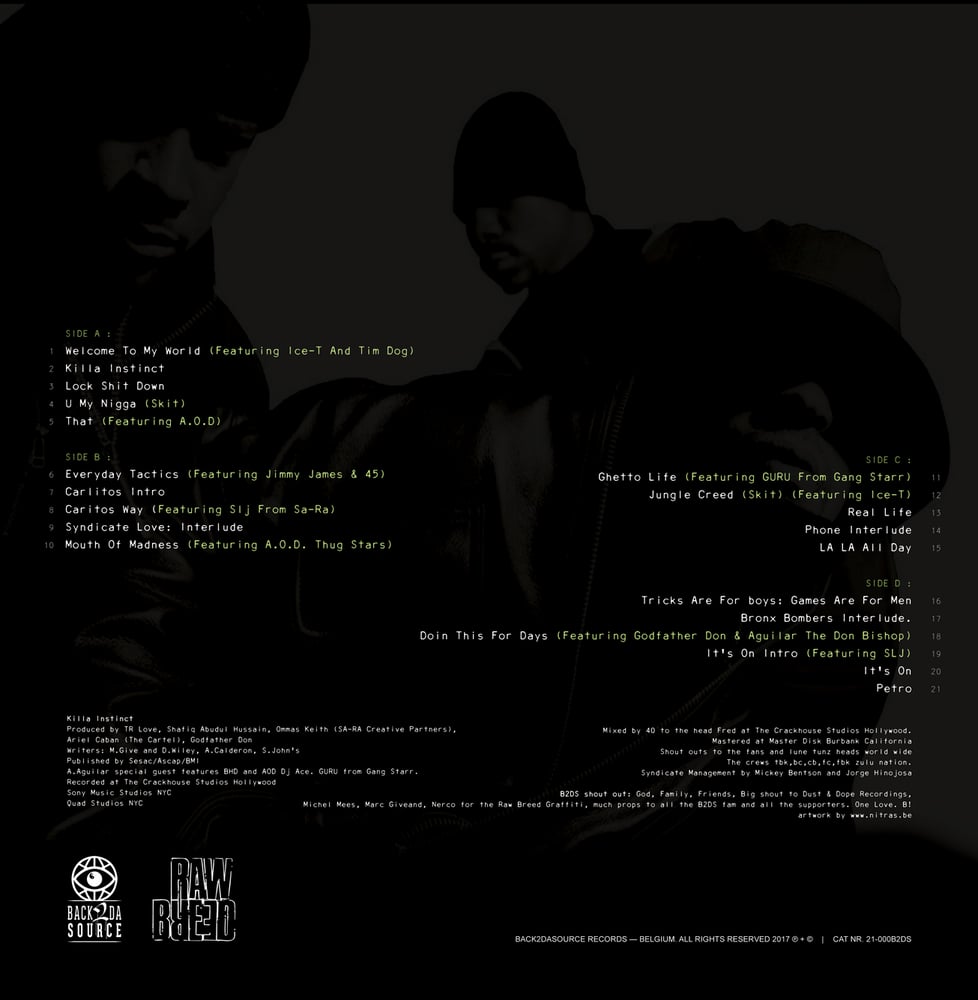 Image of Raw Breed - Killa Instinct 2xLP (Gatefold Edition) PRE ORDER NOW