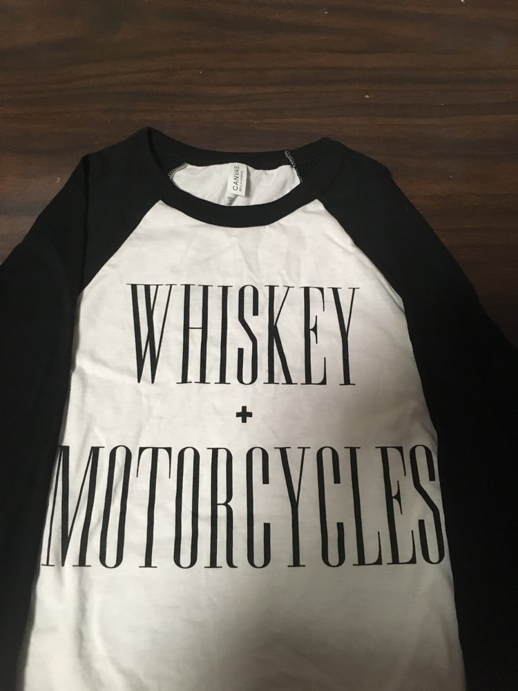 The Last Rebel Clothing Co Whiskey Motorcycles Baseball Tee