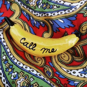 Image of "Call Me" Banana Brooch
