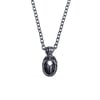 Scarab necklace in sterling silver