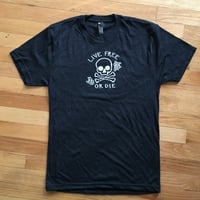 Image 1 of Skull t-shirt Unisex - black heather