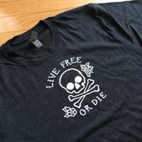 Image 2 of Skull t-shirt Unisex - black heather