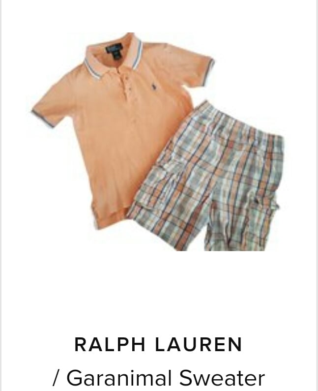 Image of Ralph Laren Polo/ Shorts to match