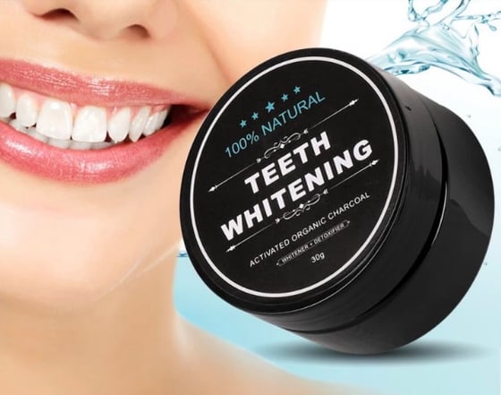 Image of Organic charcoal teeth whitening