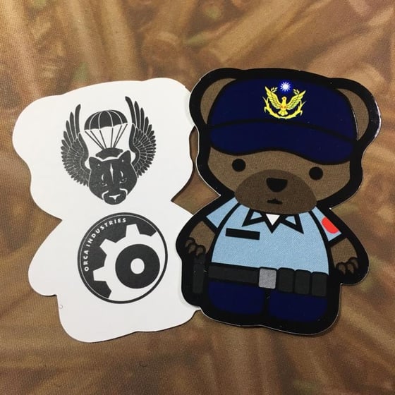 Image of ORCA IND./PARAPUMA TAIWAN EXCLUSIVE KUMA POLICE Sticker