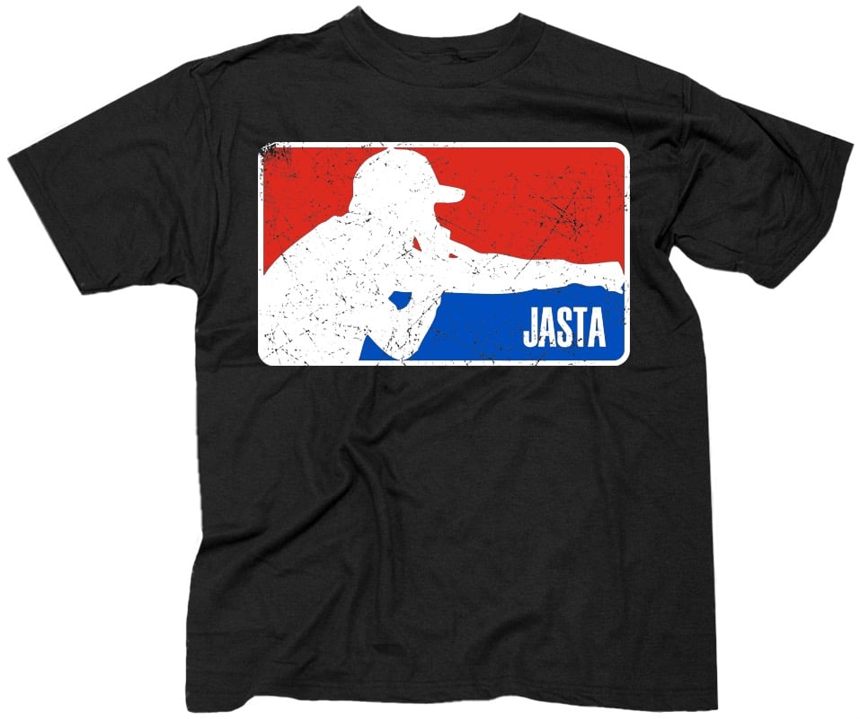 JASTA MLB Style Logo Black T-Shirt - Short Sleeve