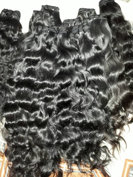 Image of Raw Virgin Temple Indian Hair Wavy