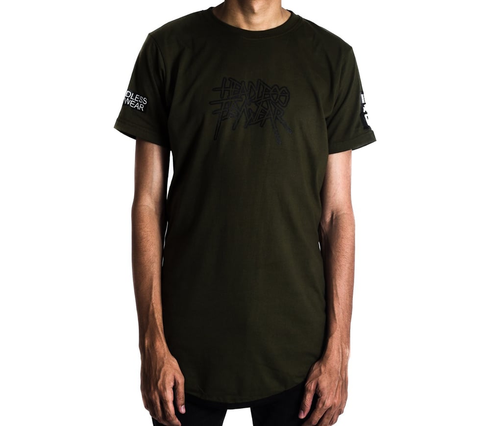 Image of ‘Metal 02’ Tshirt (Army Green)