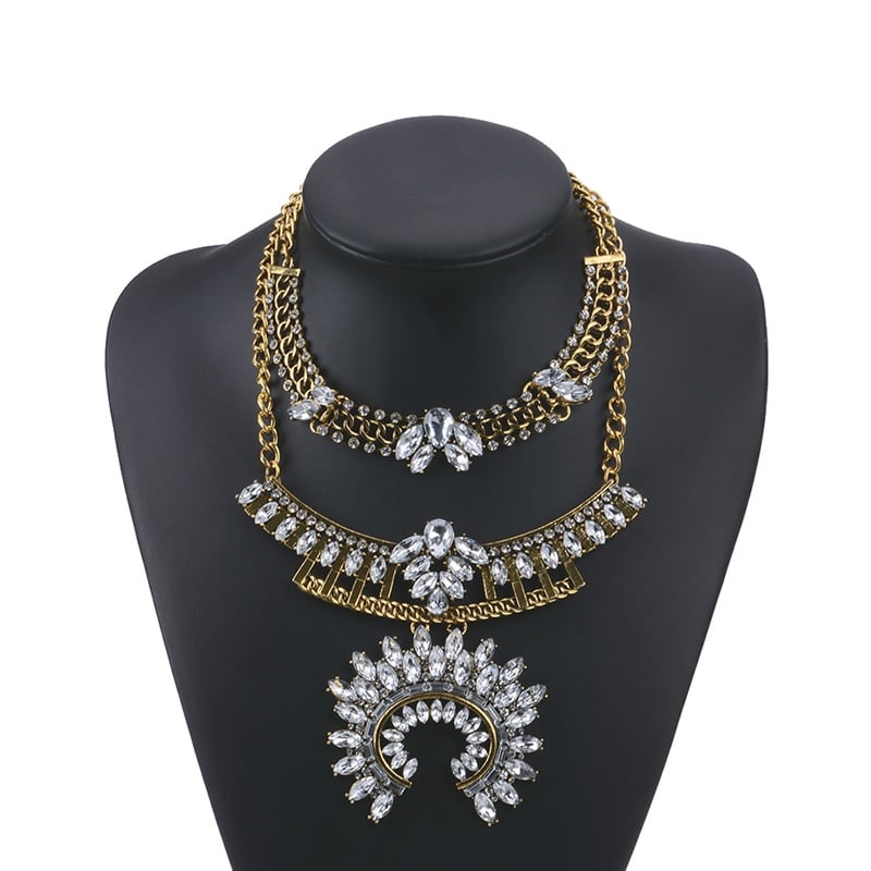 Image of Shine Statement Necklace Gold