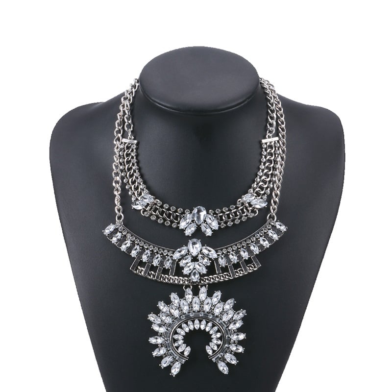 Discover Malachite Two-Layer Statement Silver Necklace | Paksha - Paksha  India