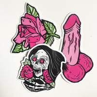 Image 1 of Assorted Vinyl Stickers 3"x3"