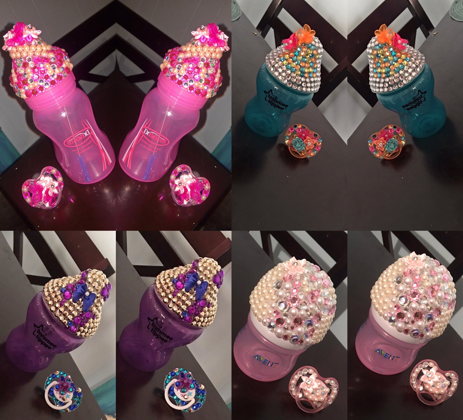 bling baby bottles