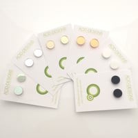 Image 2 of Náušnice Circle Mirrors n Black n White