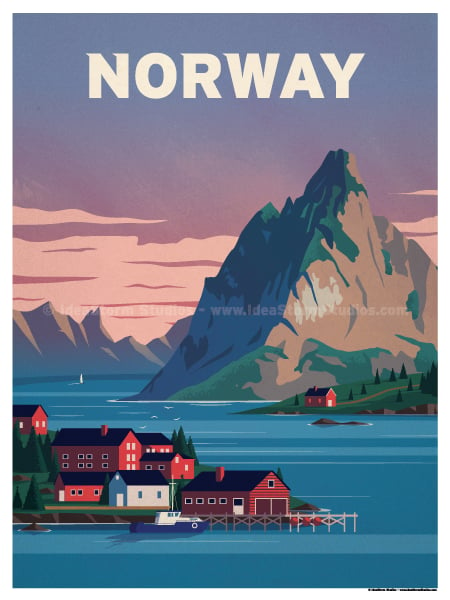 IdeaStorm Studio Store — Norway Fjords Poster