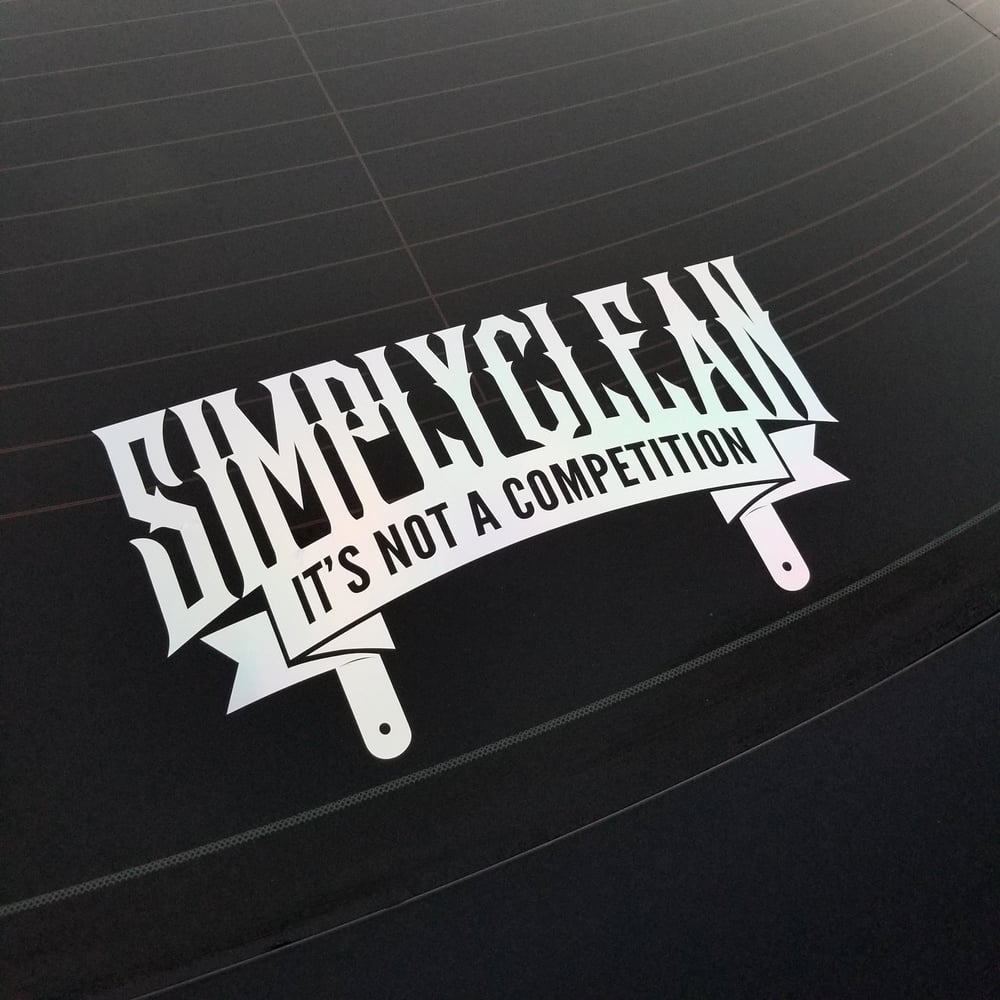 Image of Simply Clean Rear Window Decal