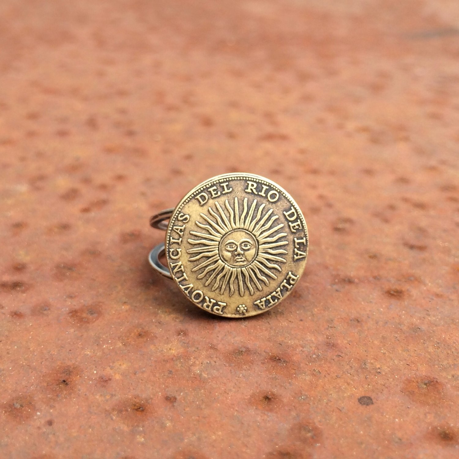 Image of Sun coin ring