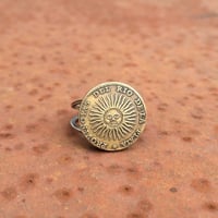 Sun coin ring