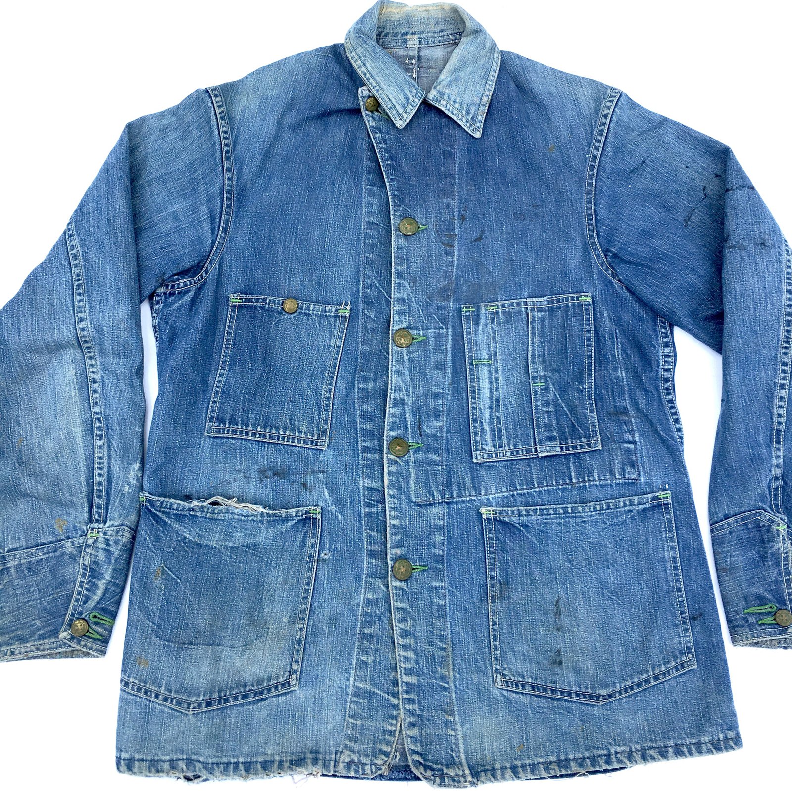 vintage denim chore jacket