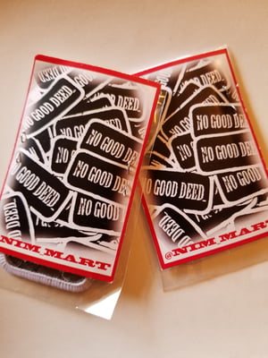 Image of No good deed iron on patch