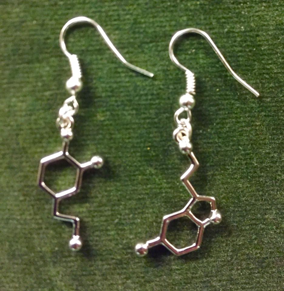 Image of DOPAMINE AND SEROTONIN EARRINGS