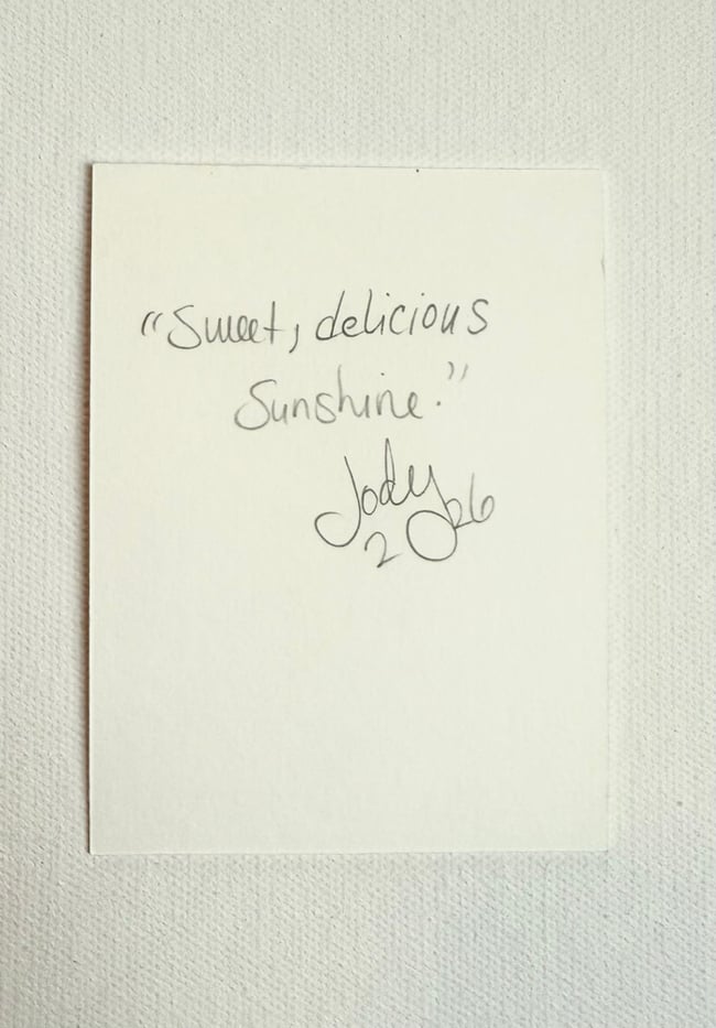 Sweet, delicious sunshine. Original mini painting.