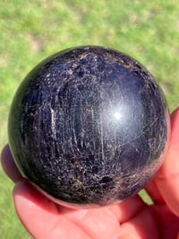Image 9 of Charoite Aegirine & Pyrite 7cm Sphere I Siberia Russia #2877