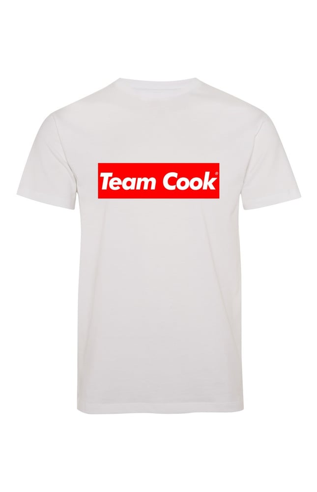Image of 'Team Cook' White Slim Fit T-Shirt