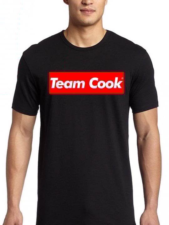 Image of 'Team Cook' Black Slim Fit T-Shirt