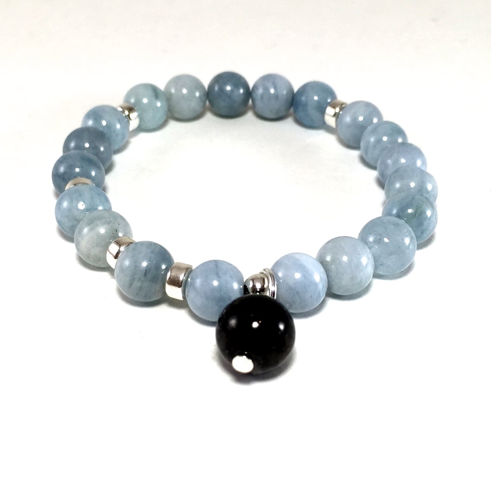 Image of Aquamarine Infinity Wrist Mala's