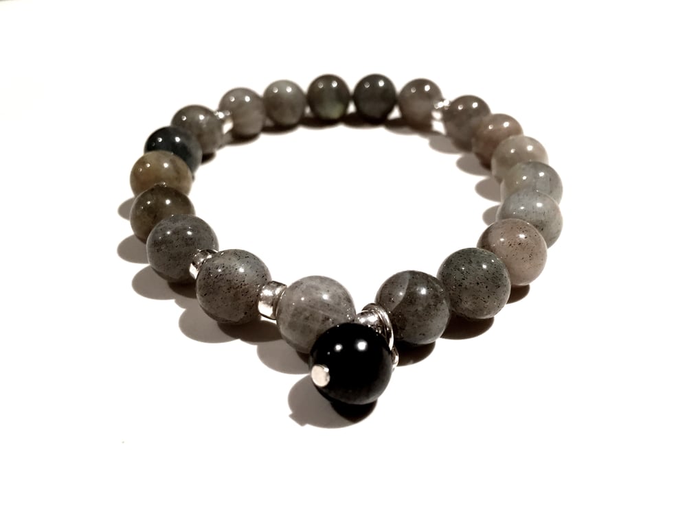 Image of Labradorite Infinity Wrist Mala