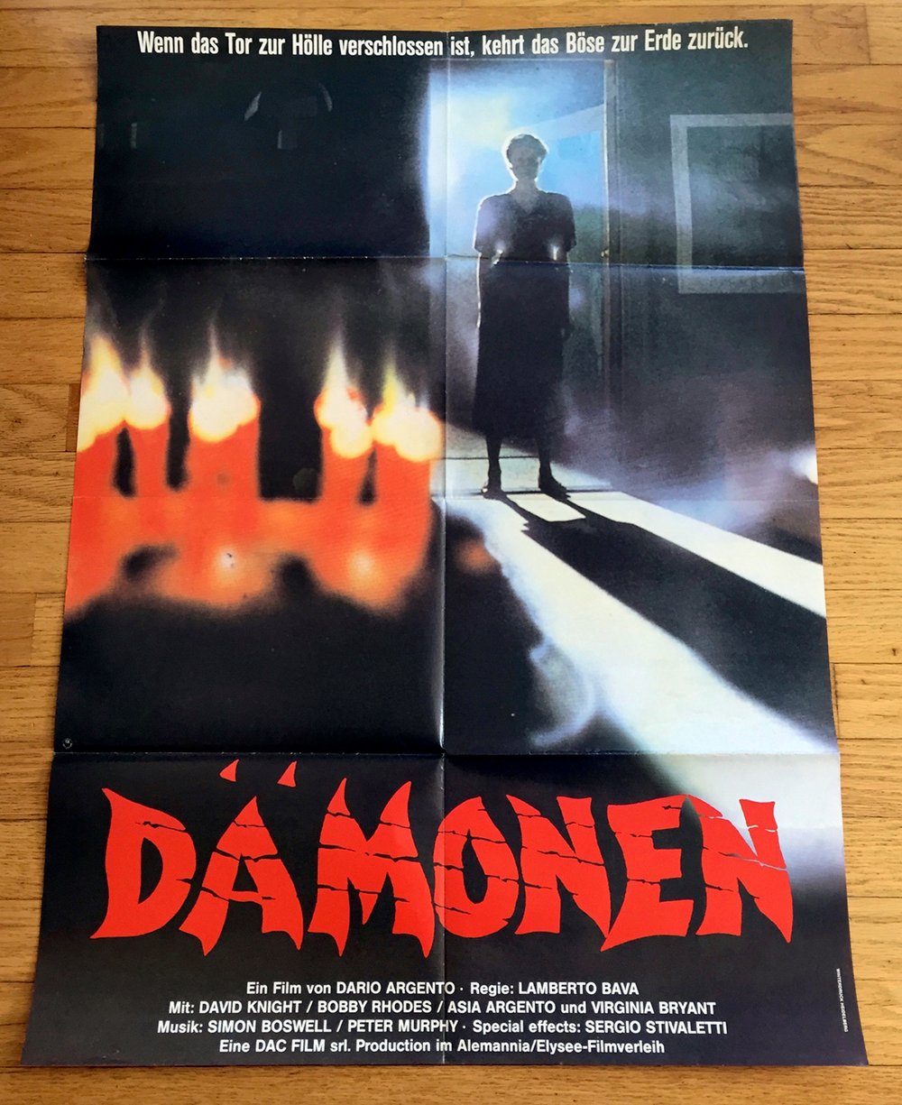 1987 DEMONS 2 Original German A1 Movie Poster