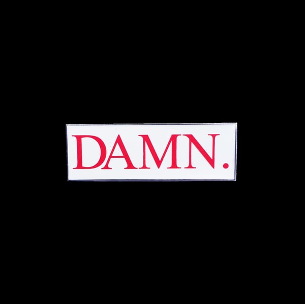 Image of DAMN. Pin