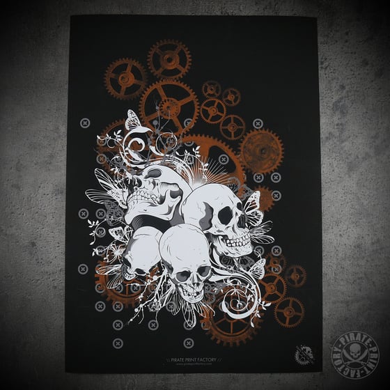 Image of Print Skulls & Gears