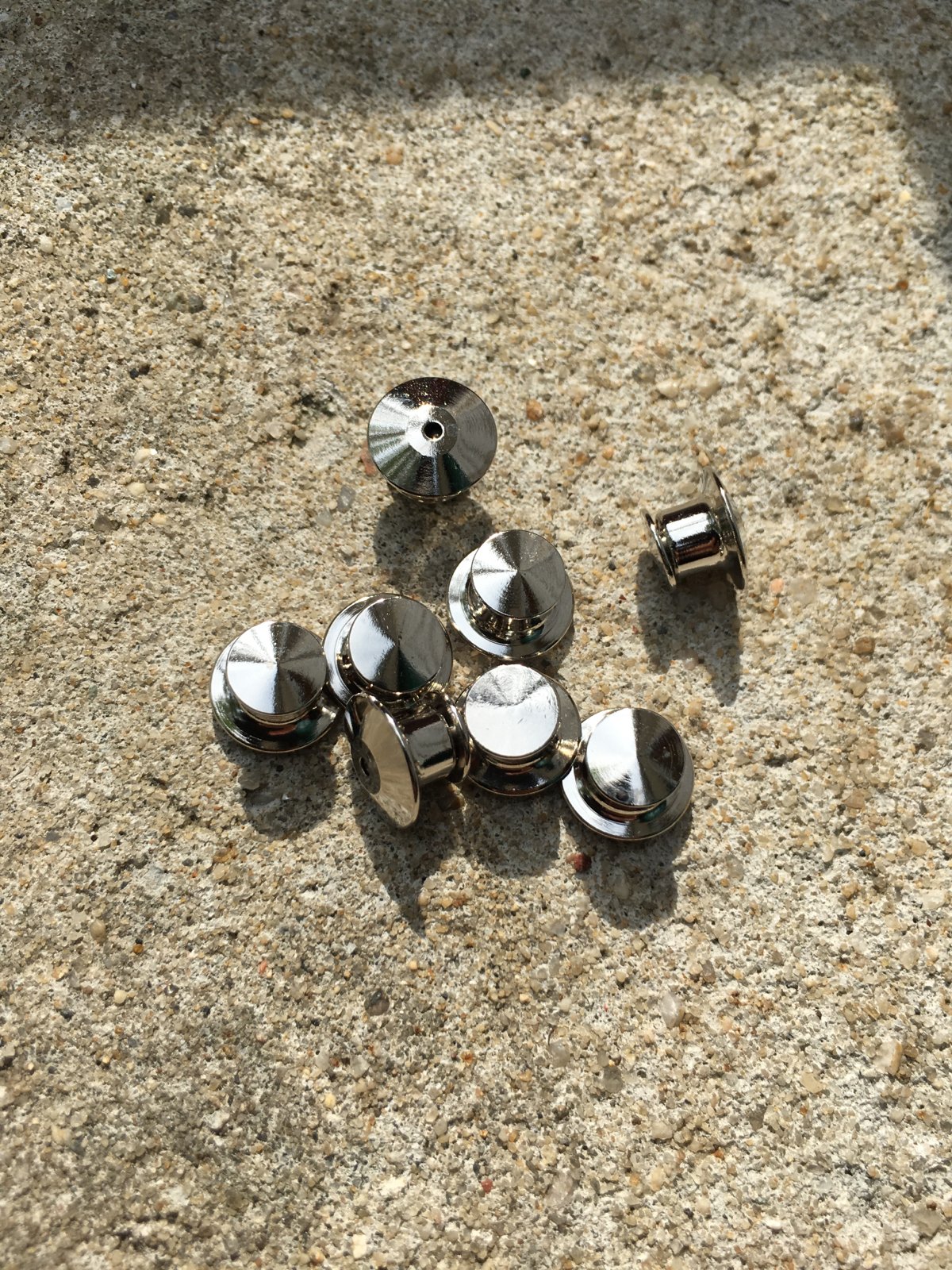 Spring-Loaded Metal Locking Pin Back x2