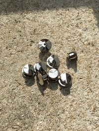 Image 3 of Spring-Loaded Metal Locking Pin Back x2