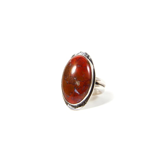Image of Red Jasper Sterling Silver Ring