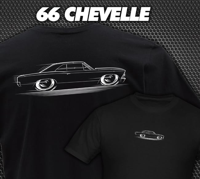 Chevelle 66 Script T-Shirt – 1966 SS Super Sport Retro Design, Perfect For Car Guys & Dads