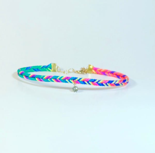 Image of Multi-colored Swarovski Choker