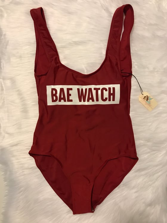 Image of Bae Watch One Piece Swimsuit Low Back