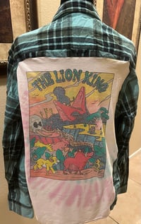 Vintage Teal/Black Flannel Shirt The Lion King