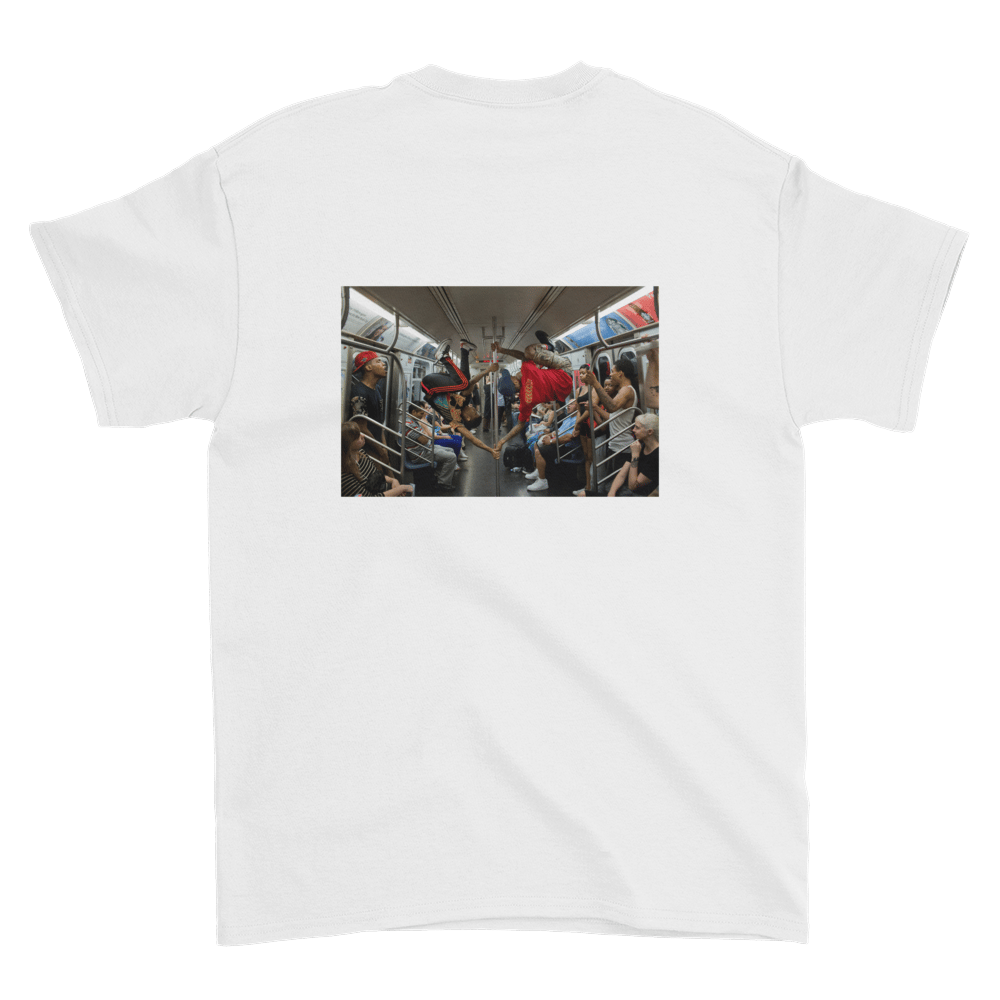 Image of STEALTH NYC LOGO IT'S SHOW TIME T-SHIRT