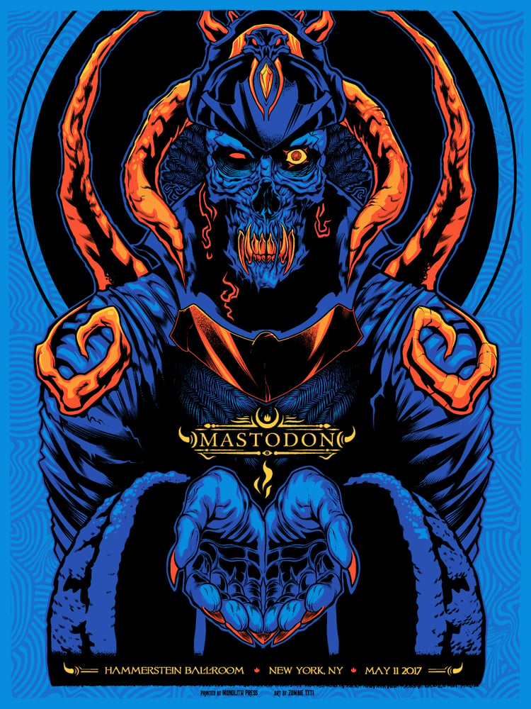 Image of Mastodon NYC Gig Poster S/N