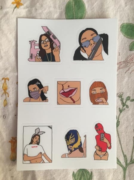 Image of 1 AND ONLY MASK ON MASK OFF STICKER PACK