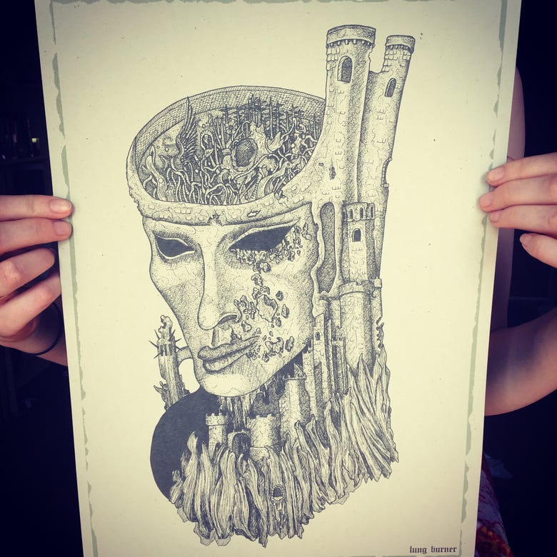Image of 'Burden' A3 print