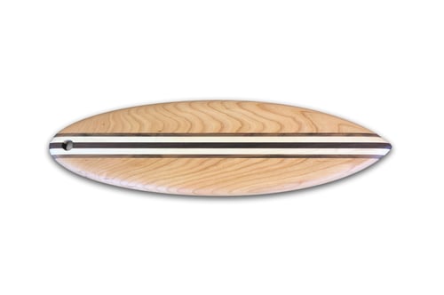 Image of Surfboard Serving Board - Laminated Inlays