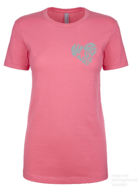 Image of Pink WeLuvFit Women's Tee (Front)