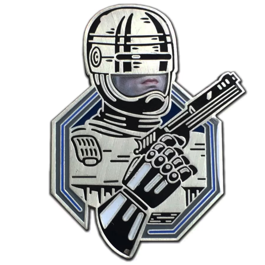 Image of Man or Machine - Lapel Pin